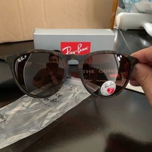 Polarized new Rayban Sunglasses Erika Brown
